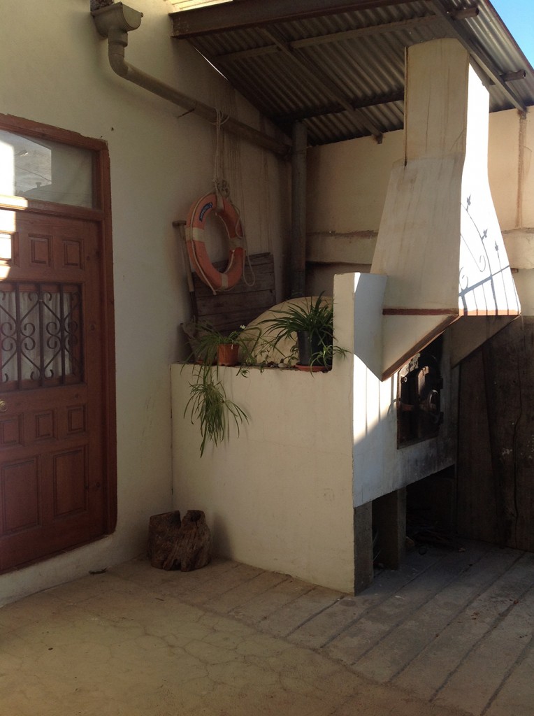 Terraza con horno